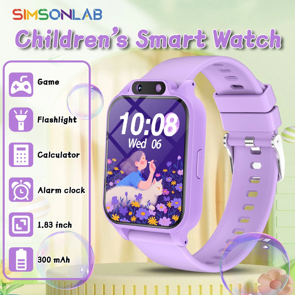 Kids Smartwatch with HD Camera and Flashlight, 18 Games, Stopwatch