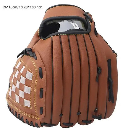 Baseball Glove Softball Practice Equipment &ndash; Size Range Brown 10.5in
