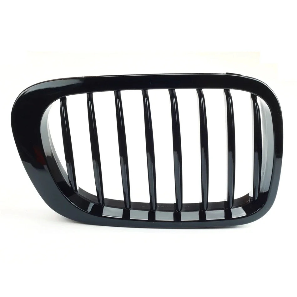 Grelha Rim para BMW E46 330Ci Frontal Snap-On Preto Brilhante Plástico ABS Durável