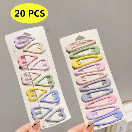 10PCS Rainbow Hair Clips for Toddler Girls - Cute Accessories 20 PCS / Other