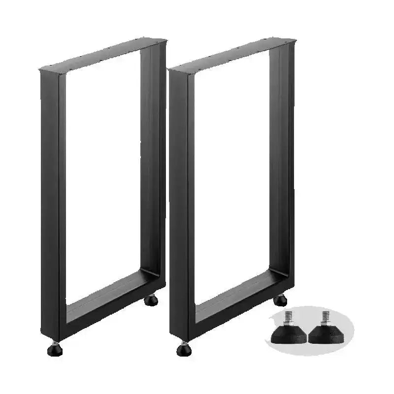 2Pcs Steel Table Legs 1000kg Square DrilledHoles