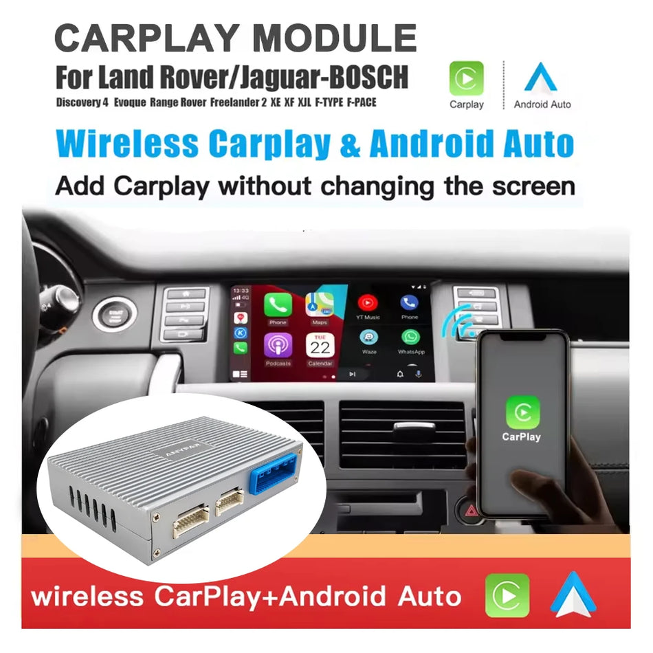 Kit de retrofit CarPlay Android Auto pentru Land Rover Discovery 4, decodor wireless