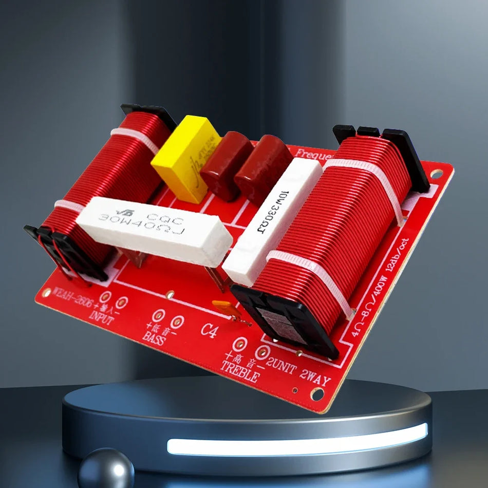 Tweeweg 400W Luidspreker Crossover Module Hoogte- en Laagfilter