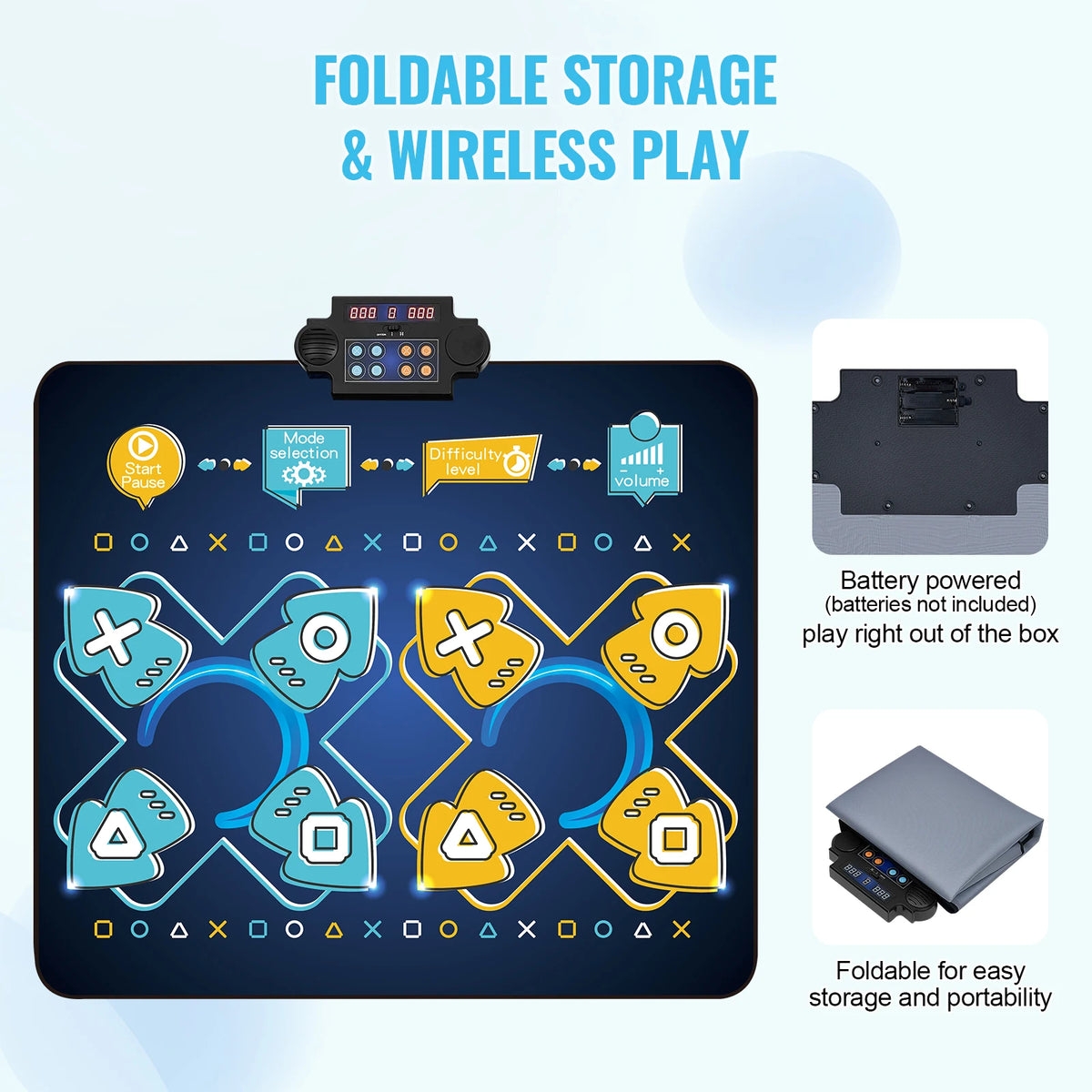 SucceBuy Kids Electronic Dance Mat &ndash; Two Player Modes