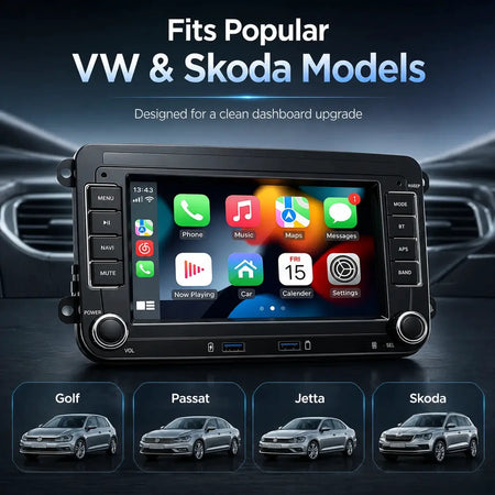 Android Car Radio With GPS WiFi CarPlay For Volkswagen Golf 5 6 Passat B6 B7 by InterCyprus Trading Ltd