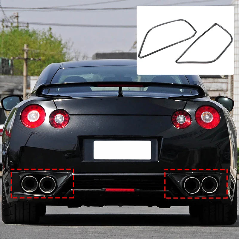 Διακόσμηση Πλαισίου Εξάτμισης από Πραγματικό Άνθρακα Nissan GTR R35