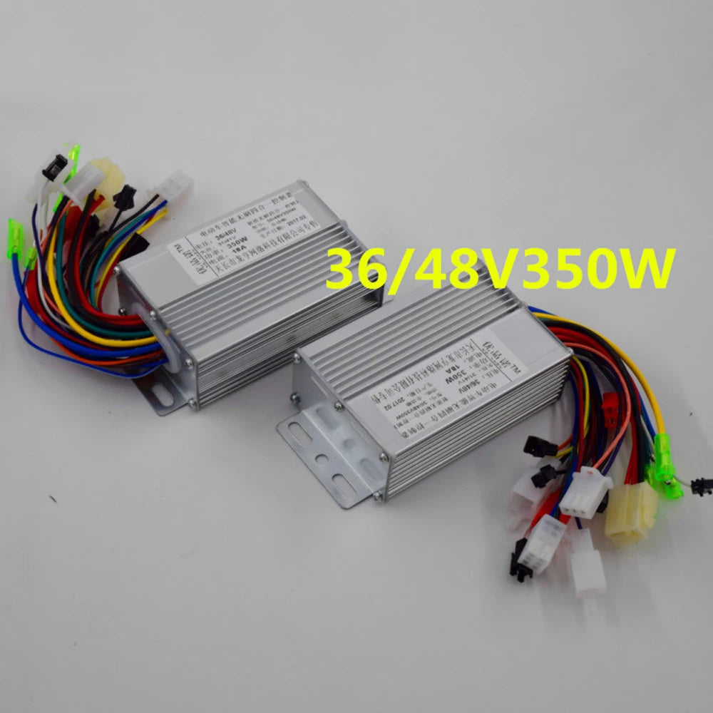 350W Dual Mode Electric Bike Brushless Motor Controller for 36V/48V Vehicles