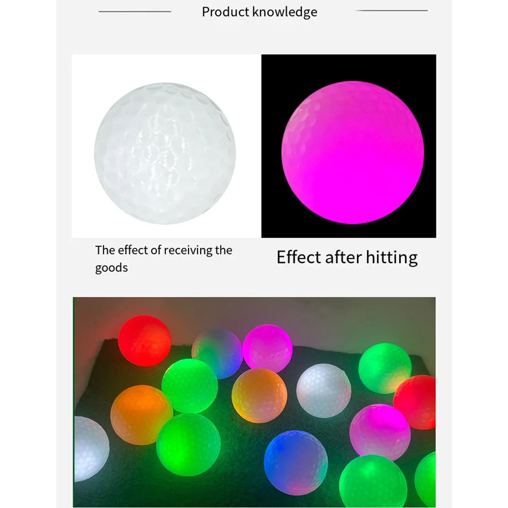 Durable Luminous Golf LED Balls &ndash; Long Lasting Glow for Night Practice