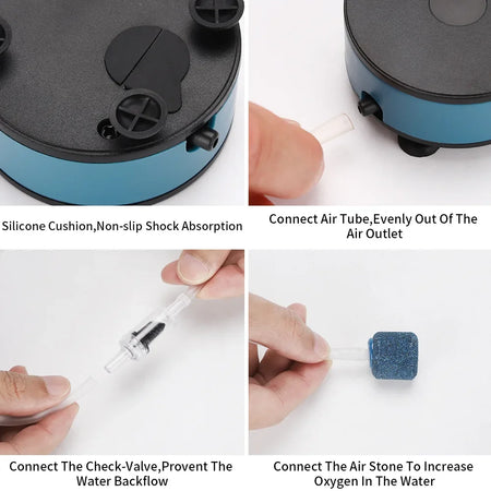 Aquarium Oxygen Air Pump USB DC 110 &ndash; Portable Low Pressure