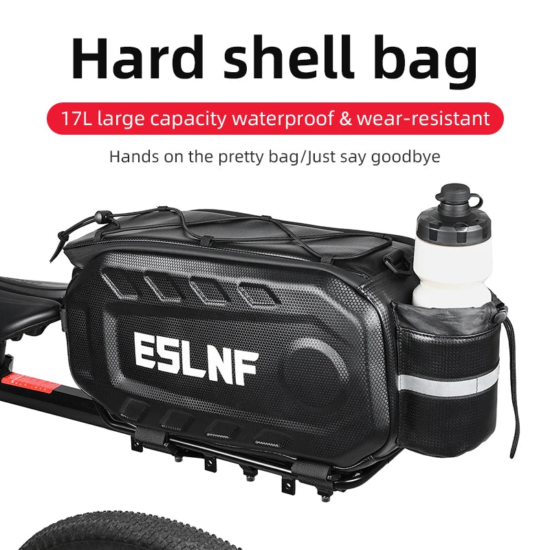 ESLNF 638 Dubbele Zij Fietstas, Regenbestendig Nylon 17L Hard Shell
