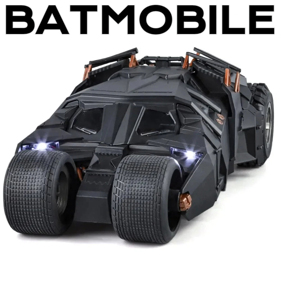 1:18 Batmobile Diecast Automobilio Modelis Žaislas su Garsu ir Šviesa, Durys Atsidaro