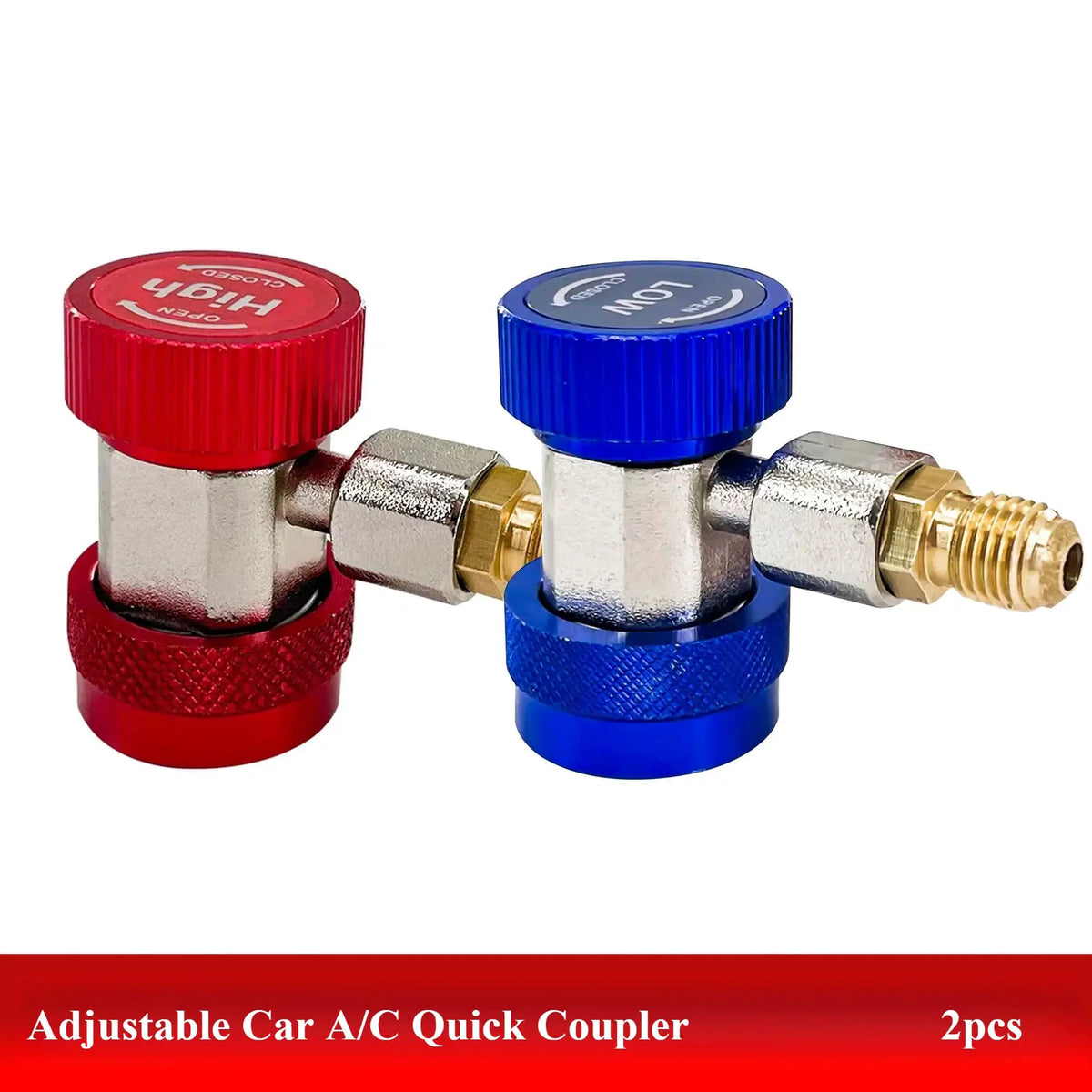 R134A Low High-Pressure Auto Car Quick Connector Refrigerant Coupler Copper Adapter Air Conditioning Connection Accessory by InterCyprus Trading Ltd