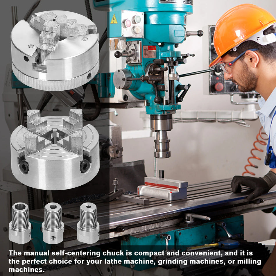 Ruční samostředící sklíčidlo soustruhu 3 čelisti 4 čelisti 3,17 mm 5 mm