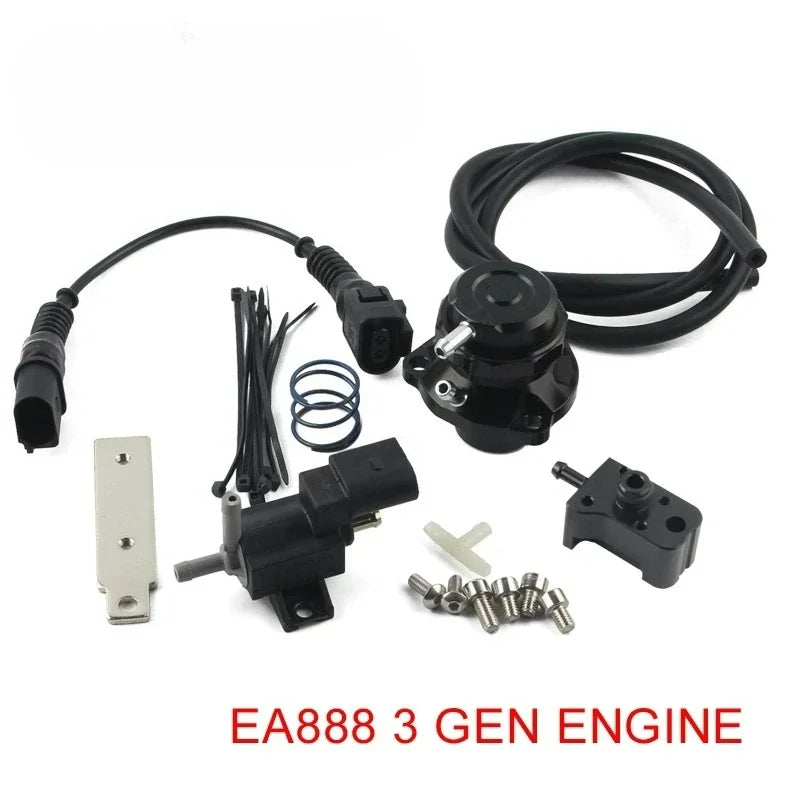 Blow Off Valve Kit Aluminum for Audi VW Seat Skoda 2.0T 1.8T EA888 Gen 2 3 by InterCyprus Trading Ltd