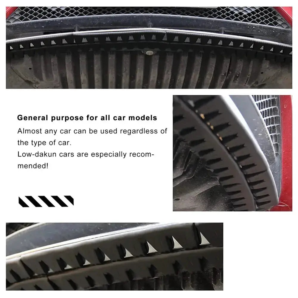 Front Bumper Scrape Guard Skid Plate Protection Stickers Anti-Scratch DIY Bumper Protector Kit For SUV Accessories Universal by InterCyprus Trading Ltd