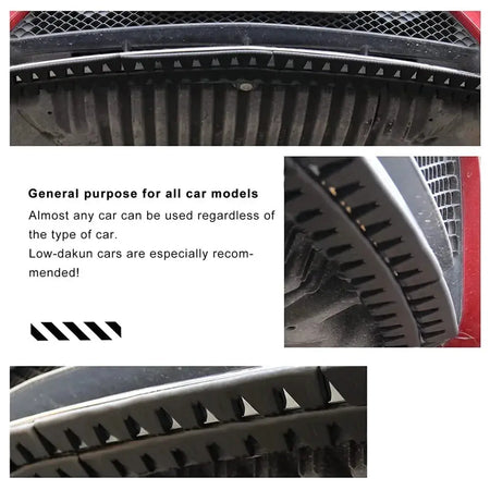 Front Bumper Scrape Guard Skid Plate Protection Stickers Anti-Scratch DIY Bumper Protector Kit For SUV Accessories Universal by InterCyprus Trading Ltd
