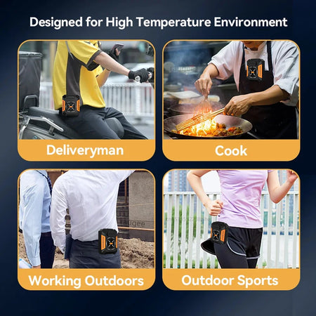 Mini Waist Clip Fan &ndash; Ultra Lightweight Power Bank Ready