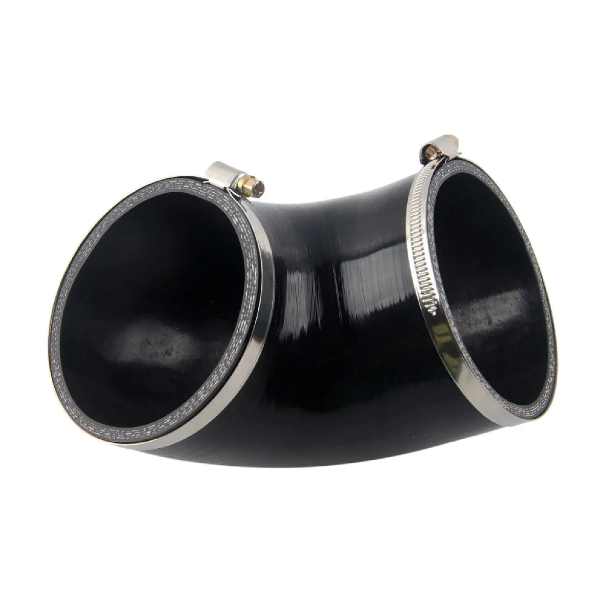 PIKBUK Silicone Elbow Silicone Hose Turbo Coupler Intake Pipe 4" Inch 102mm 90 Degree Black by InterCyprus Trading Ltd