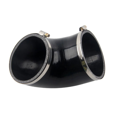 PIKBUK Silicone Elbow Silicone Hose Turbo Coupler Intake Pipe 4" Inch 102mm 90 Degree Black by InterCyprus Trading Ltd