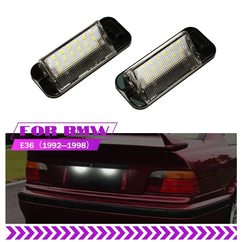 BMW E36 LED Plaka Işık Montajı 1992'den 1998'e