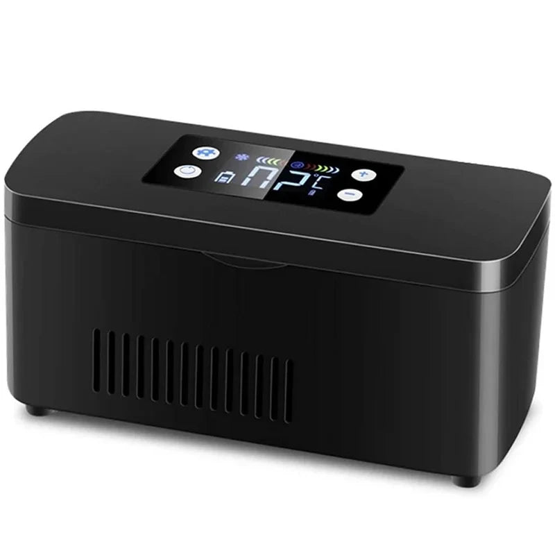 Insulin Cooler Portable &ndash; USB Rechargeable Travel Medicine Black / EU