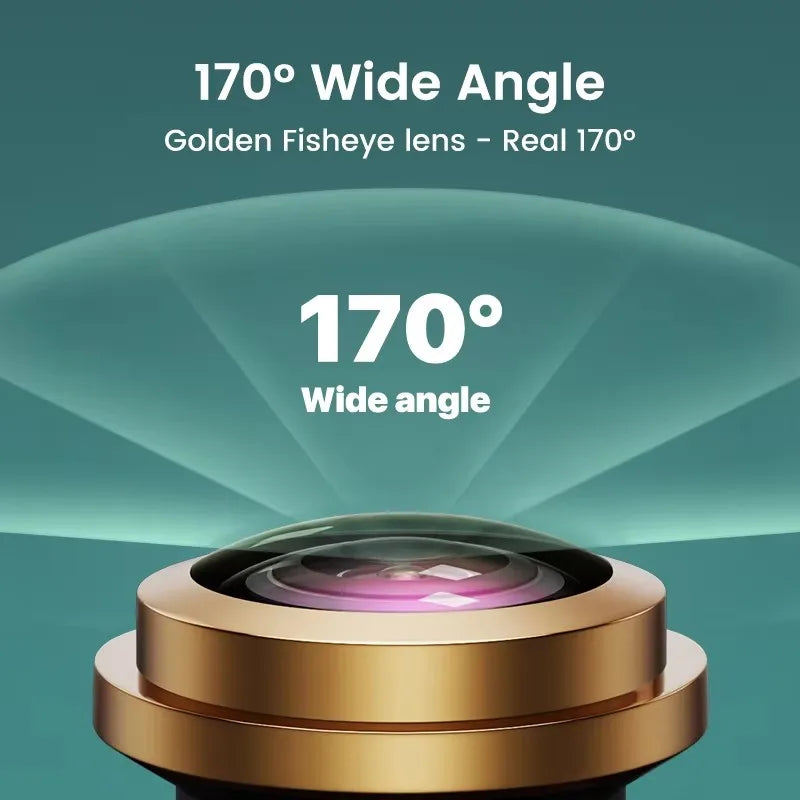 Golden Fisheye Lens Car Camera