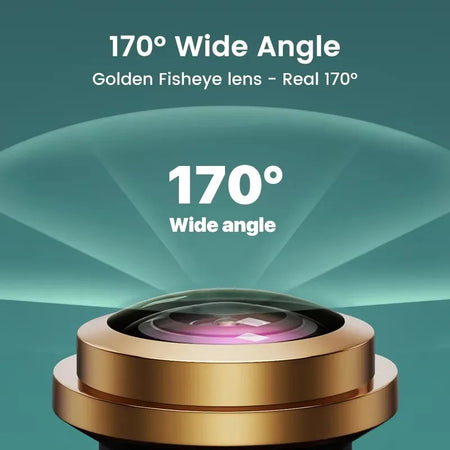 Golden Fisheye Lens Car Camera