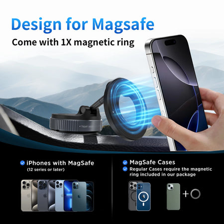 K007 Magnetic Car Phone Holder &ndash; Foldable Design and 360 Rotation