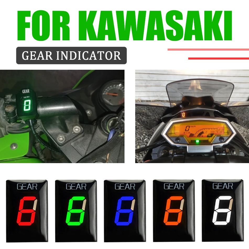 Kawasaki ER6N versnellingsindicator met digitale snelheidsweergave, gemaakt van plastic voor Kawasaki ER-serie motorfietsen