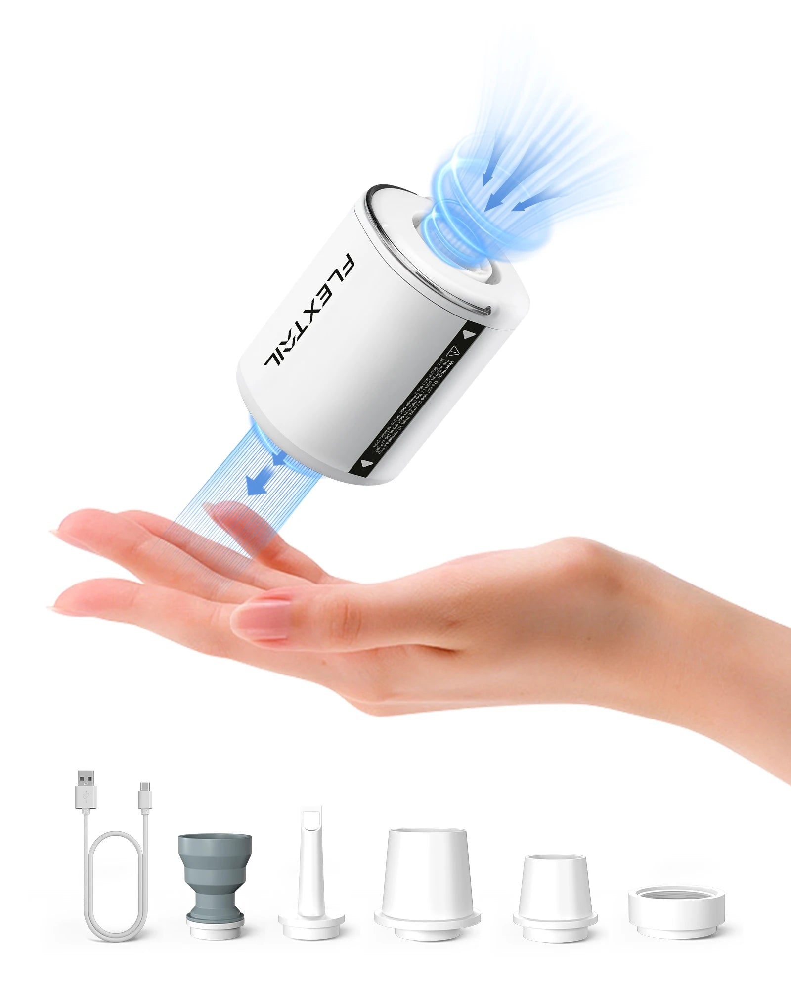 FLEXTAIL TINY PUMP 2 &ndash; Fast Inflation for Outdoor Adventures White with Light