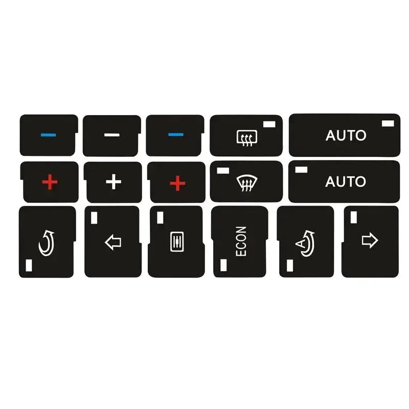 Control Panel Button Decals Imitation Carbon Fiber for Audi A4 B6 B7 by InterCyprus Trading Ltd