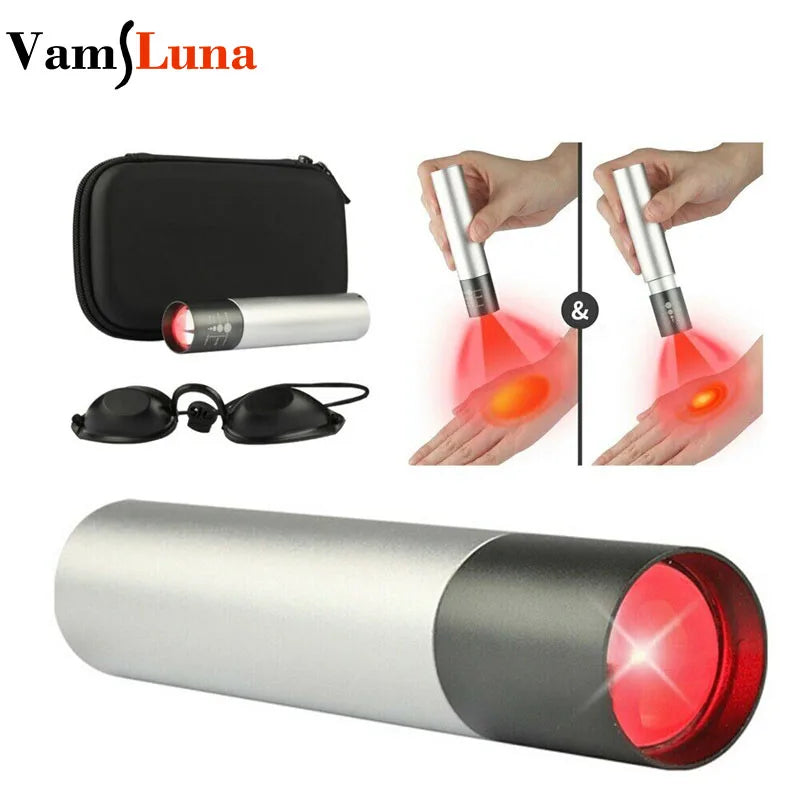 VamsLuna Handheld 660nm Red Light Lamp &ndash; Pain Relief