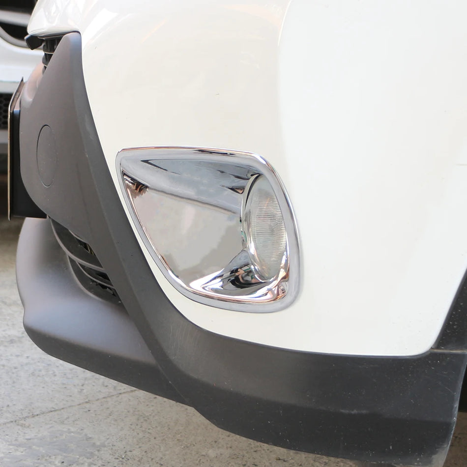 Κάλυμμα Λάμπας Φώτων Ομίχλης Μπροστά Χρώμιο ABS Φινίρισμα Ανθεκτική Προστασία για Toyota RAV4 2013-2015