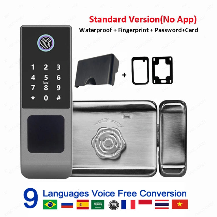 Tuya Smart Waterproof Fingerprint Lock with WiFi &amp; App Control Single  (no app) / CHINA