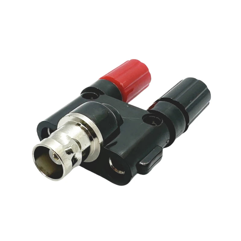 BNC to Banana Plug Splitter &ndash; Dual Female Socket Adapter