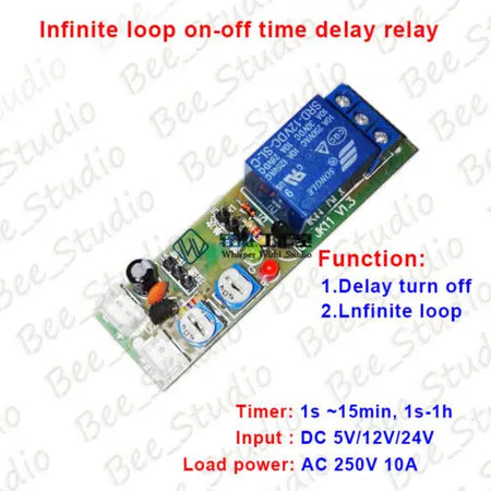 DC Timer Relay Switch &ndash; Precise Cycle Delay Control