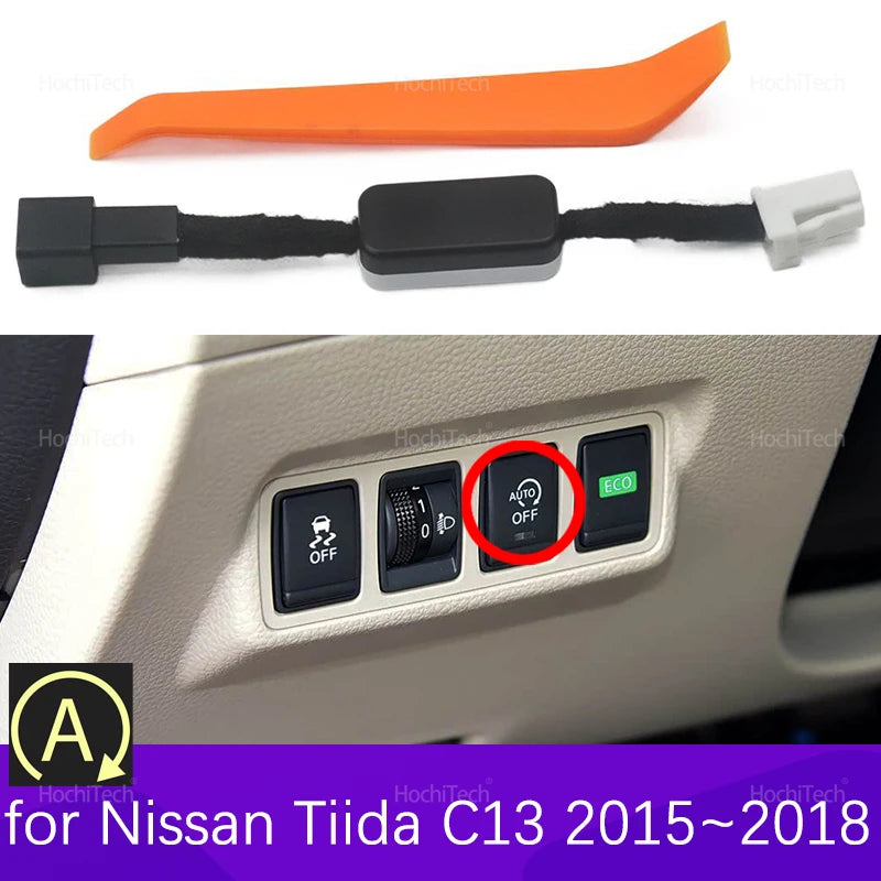 Interruptor de Desactivación de Arranque y Paro del Motor con Cable para Nissan Tiida C13