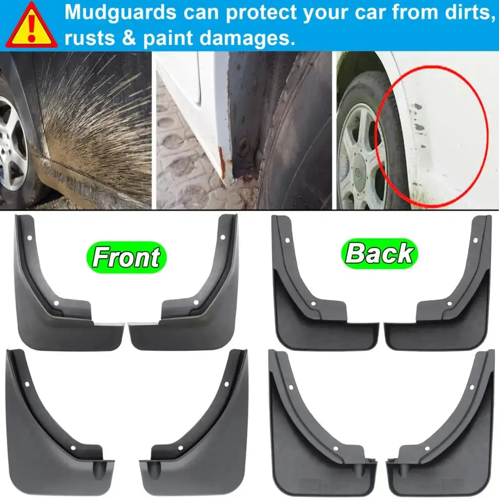 4x/Set Molded Car Mud Flaps Splash Guards For Kia Seltos SP2 2019 - 2025 Mudflaps Mudguards Car Front Rear Wheel Tyre Styling by InterCyprus Trading Ltd