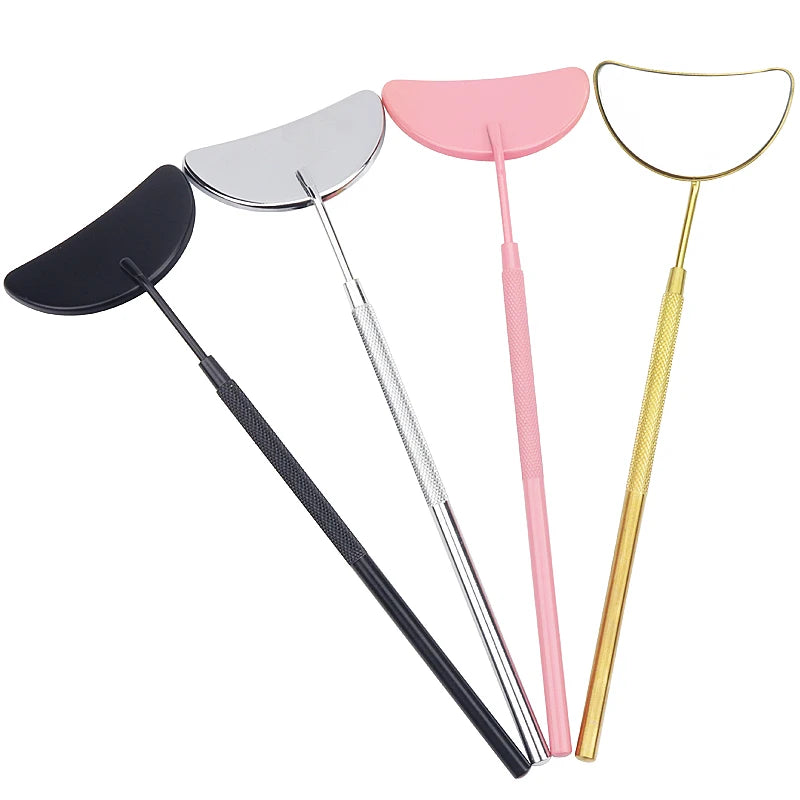 Myaokue-up Semicircle Eyelash Extension Checking Mirror