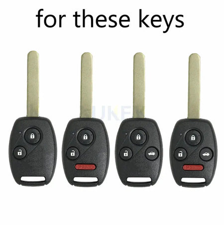 2/3/4 Buttons Car Key Case Shell Remote For Honda Accord CRV HRV Pilot Fit Odyssey Ridgeline Civic 2003 2007 2008 2009 2010 2011 by InterCyprus Trading Ltd