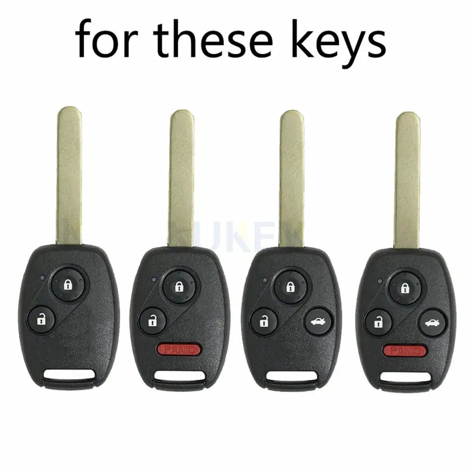 2/3/4 Buttons Car Key Case Shell Remote For Honda Accord CRV HRV Pilot Fit Odyssey Ridgeline Civic 2003 2007 2008 2009 2010 2011 by InterCyprus Trading Ltd