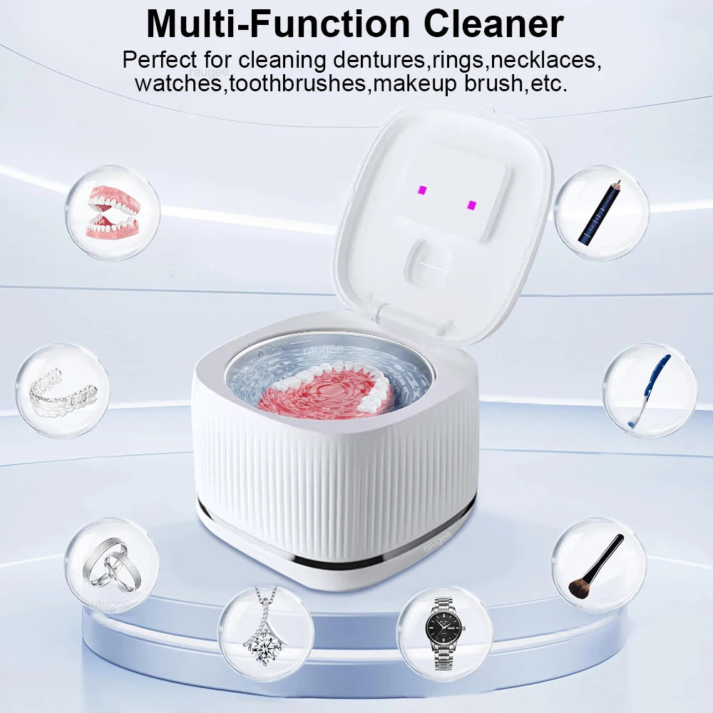 Ultrasonic Cleaner 48KHz UV Light &ndash; Gentle Cleaning Power