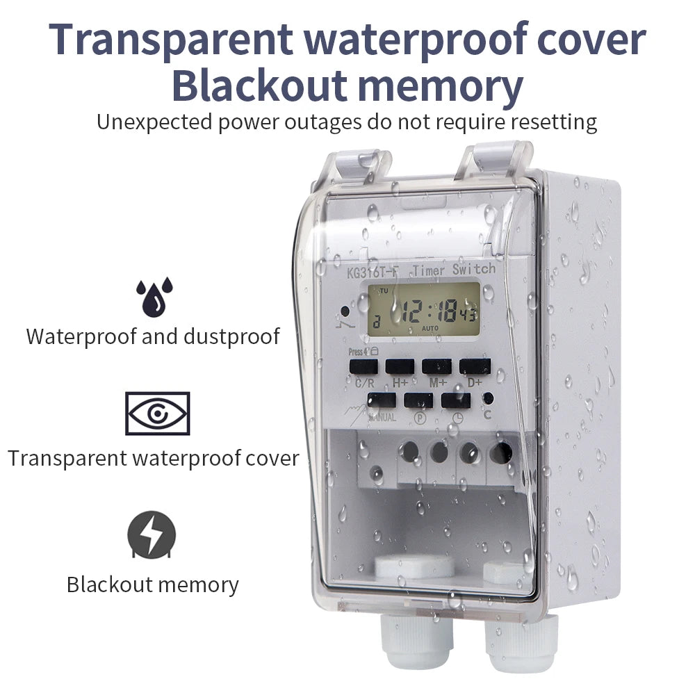 KG316T-F Digital Timer Switch &ndash; Waterproof Weekly Timer
