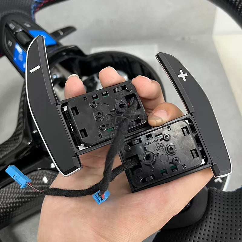 Leva del cambio a palette BMW per F10 F20 F30 E70 E90 F32, Rossa e Blu