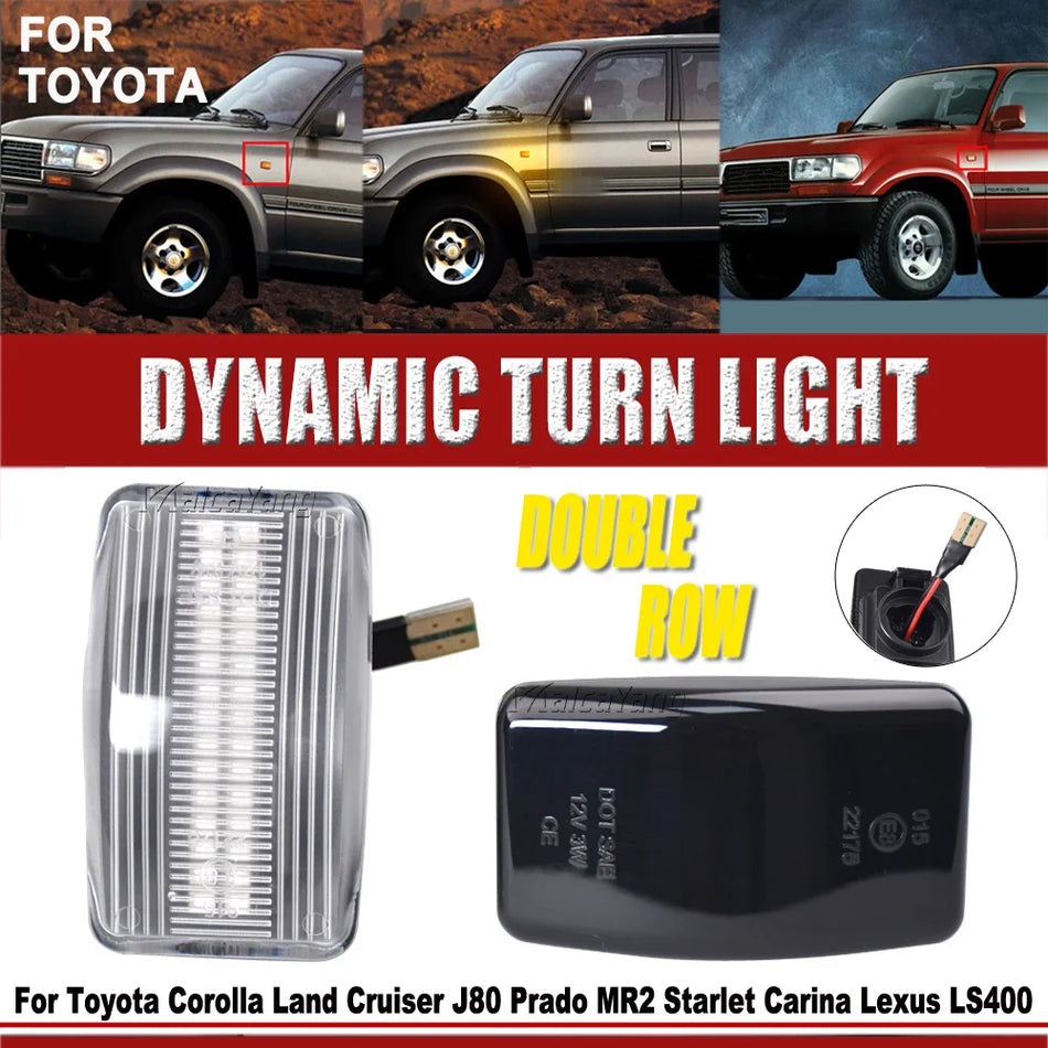 Faro Laterale Dinamico LED da 30 per Toyota Corolla J80 Prado MR2