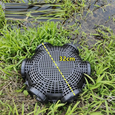 Durable Black Fish Net Cage for Eel and Loach Fishing - Plastic Trap Pot