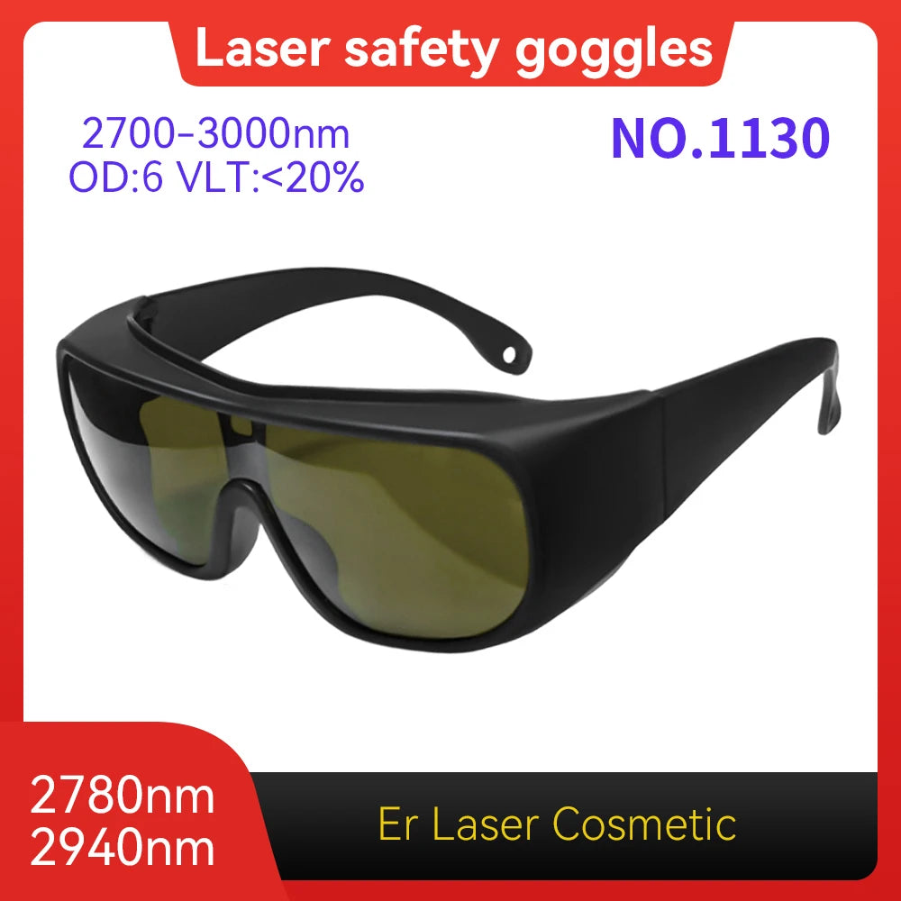 Laser Protection Glasses 10600nm OD6 UV400 - Wide Spectrum Model 1130 OD6