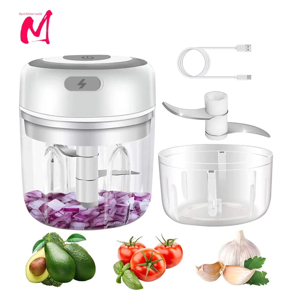 Electric Kitchen Food Chopper &ndash; Convenient USB Portable Design
