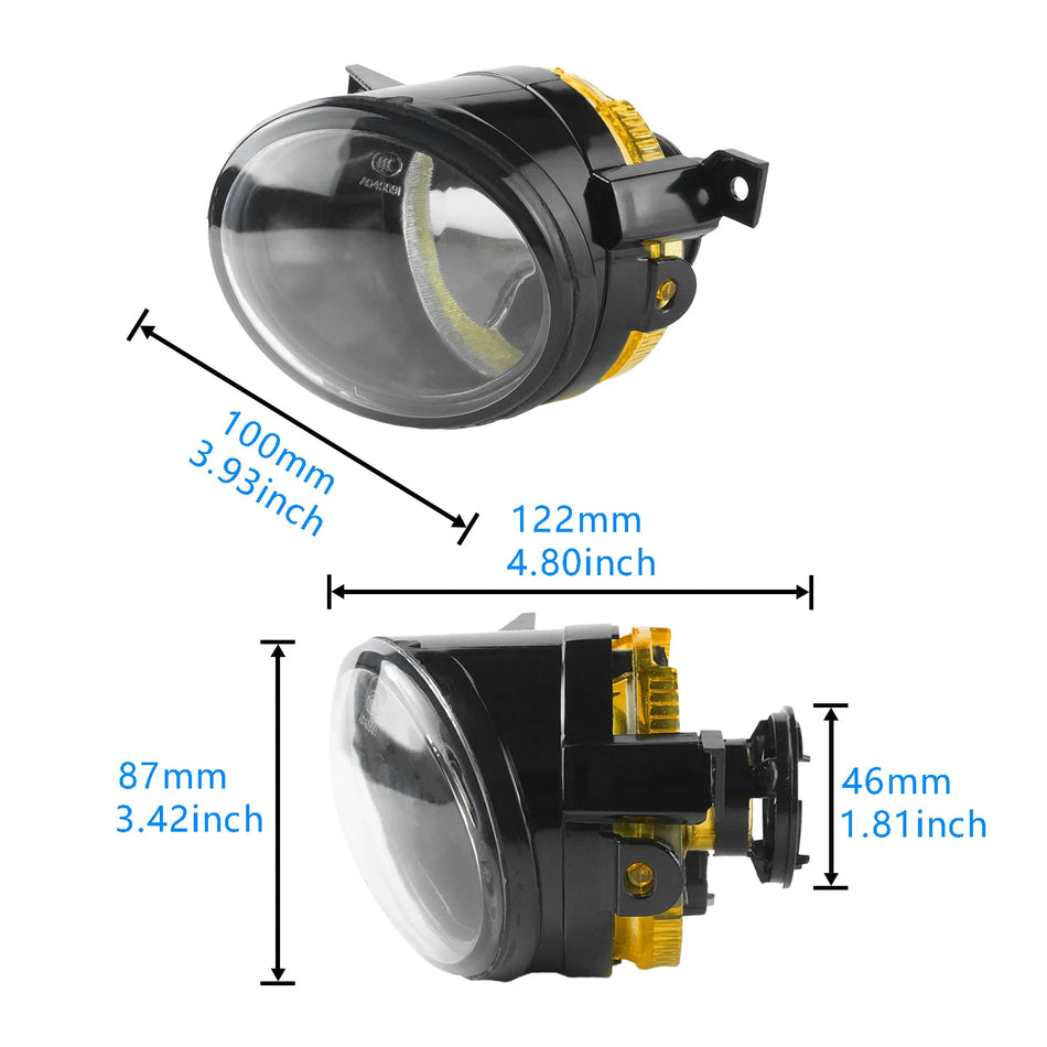 Tågeforlygtemodul til Volkswagen Scirocco 2008-2014 Front Venstre og Højre To-delt Uden Pærer