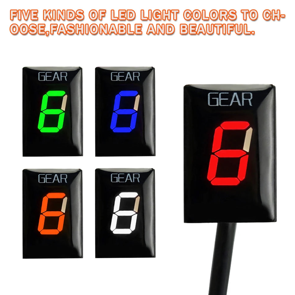 Kawasaki ER-6F Gear Indicator, Digital Gear Display, Made of Plastic for Ninja 250R ZX-6R Vulcan 900